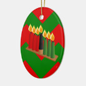 chevron kwanzaa keramisch ornament (Links)