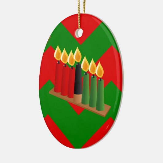 chevron kwanzaa keramisch ornament (Links)