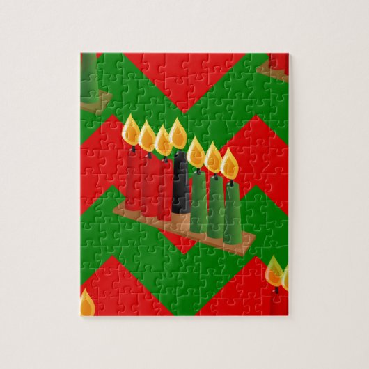 chevron kwanzaa legpuzzel (Verticaal)