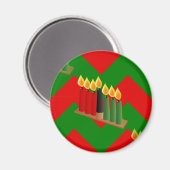chevron kwanzaa magneet (Voorkant / Achterkant)