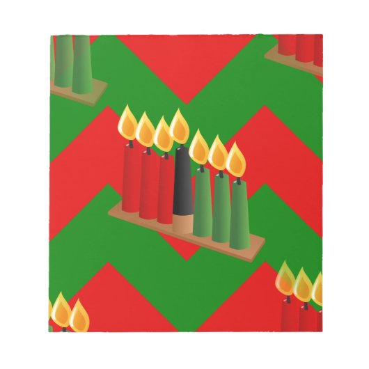 chevron kwanzaa notitieblok (Voorkant)