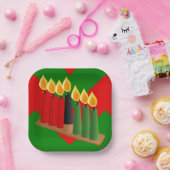 chevron kwanzaa papieren bordje (Feest)