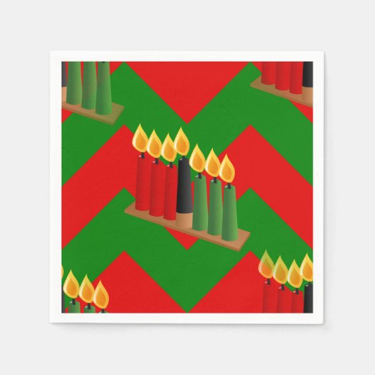 chevron kwanzaa servet (Voorkant)