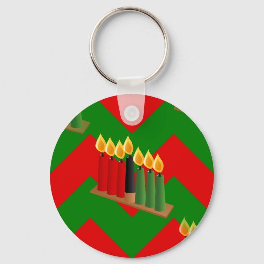 chevron kwanzaa sleutelhanger (Voorkant)
