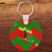 chevron kwanzaa sleutelhanger (Voorkant)