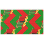 chevron kwanzaa tafelkleed (Voorkant (Horizontaal))
