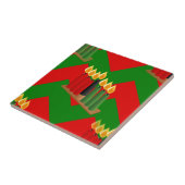 chevron kwanzaa tegeltje (Zijkant)