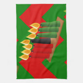 chevron kwanzaa theedoek (Verticaal)