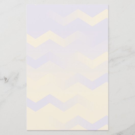 Chevron Lavender & Gold Stationery voor handschrif (Achterkant)