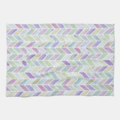 Chevron Lavender Limoen Theedoek (Horizontaal)