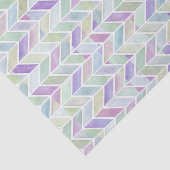 Chevron Lavender Limoen Tissuepapier (Detail)