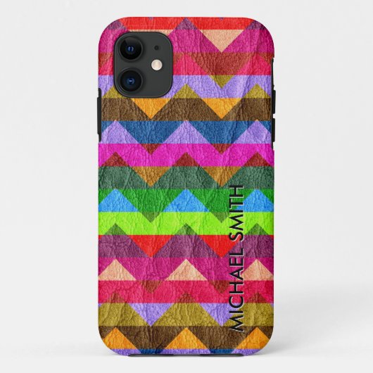 Chevron Leather #2 Case-Mate iPhone Case (Achterkant)