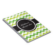 Chevron Limoen-laptop Notitieboek (Rechterzijde)