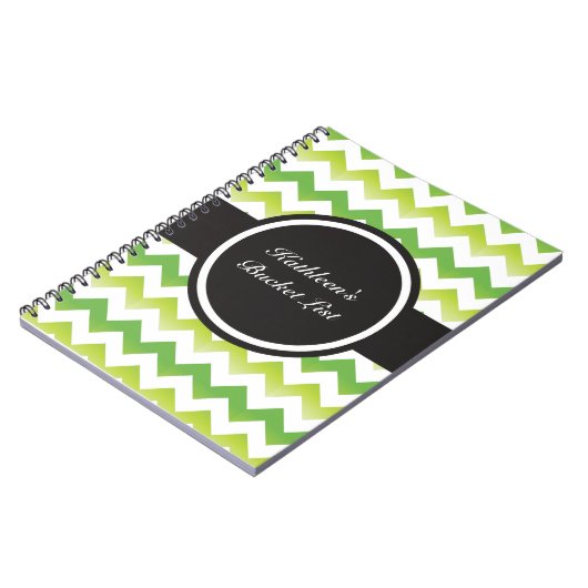 Chevron Limoen-laptop Notitieboek (Linkerzijde)