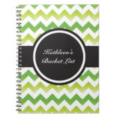 Chevron Limoen-laptop Notitieboek (Voorkant)