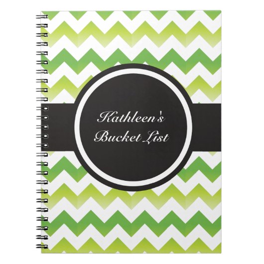 Chevron Limoen-laptop Notitieboek (Voorkant)