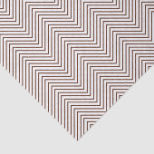 Chevron Line Tissue Paper - Brown on White Tissuepapier (Detail)