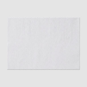 Chevron Line Tissue Paper - Grijs op wit Tissuepapier