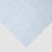 Chevron Line Tissue Paper - Light Blue op White Tissuepapier (Detail)