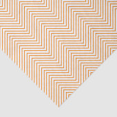 Chevron Line Tissue Paper - Oranje op White Tissuepapier (Detail)