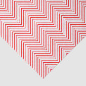 Chevron Line Tissue Paper - Rood op wit Tissuepapier (Detail)