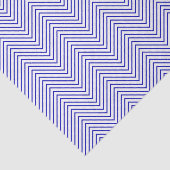 Chevron Line Tissue Paper - Royal Blue op White Tissuepapier (Detail)