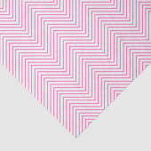 Chevron Line Tissue Paper - Roze op White Tissuepapier (Detail)