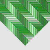 Chevron Line Tissue Paper - White on Green Tissuepapier (Detail)