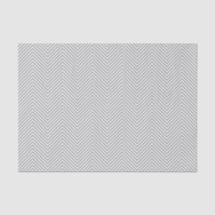 Chevron Line Tissue Paper - White on Grey Tissuepapier