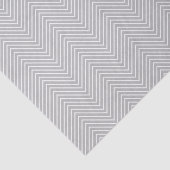 Chevron Line Tissue Paper - White on Grey Tissuepapier (Detail)
