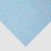 Chevron Line Tissue Paper - White on Light Blue Tissuepapier (Detail)