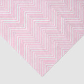 Chevron Line Tissue Paper - White on Light Pink Tissuepapier (Detail)