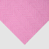 Chevron Line Tissue Paper - White on Pink Tissuepapier (Detail)