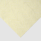Chevron Line-weefselpapier - Geel op wit Tissuepapier (Detail)