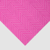 Chevron Line-weefselpapier - wit op warm roze Tissuepapier (Detail)