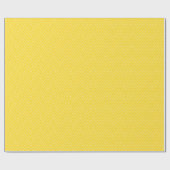 Chevron Line White op Golden Yellow Cadeaupapier (Vlak)