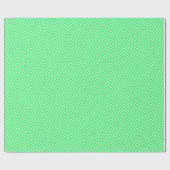 Chevron Line White over Light Green |XL| Cadeaupapier (Vlak)