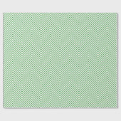 Chevron Line Wrapping Paper - Green on White |XL| Cadeaupapier (Vlak)