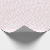 Chevron Line Wrapping Paper - Light Roze op White Cadeaupapier (Hoek)