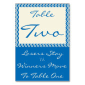 Chevron Linen Bunco Tafelkaart #2 Kaart (Voorkant)