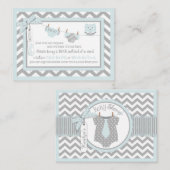 Chevron Luier Stropdas Jumper Uil Breng een Boek K Informatiekaartje (Voorkant / Achterkant)