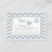 Chevron Luier Stropdas Jumper Uil Breng een Boek K Informatiekaartje (Voorkant)