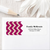 Chevron Magenta Etiket (Insitu)
