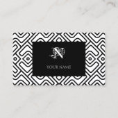 Chevron Maze Pattern Visitekaartje (Voorkant)