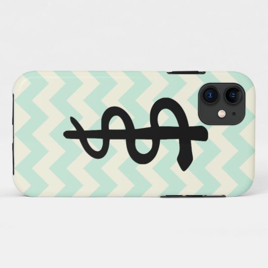 Chevron Medical Symbol iPhone Case (Achterkant (horizontaal))