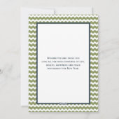 Chevron Merry Little kerstkaart (Achterkant)