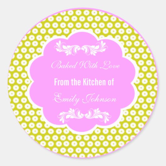 Chevron met liefdesstickers die Labels labelen (Voorkant)