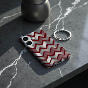  Chevron Metallic accent iPhone 16 Hoesje