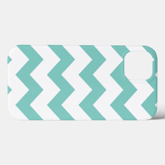 Chevron mint Case-Mate iPhone case (Achterkant (horizontaal))