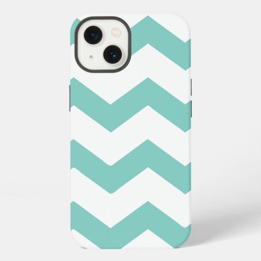 Chevron mint iPhone hoesje (Achterkant)